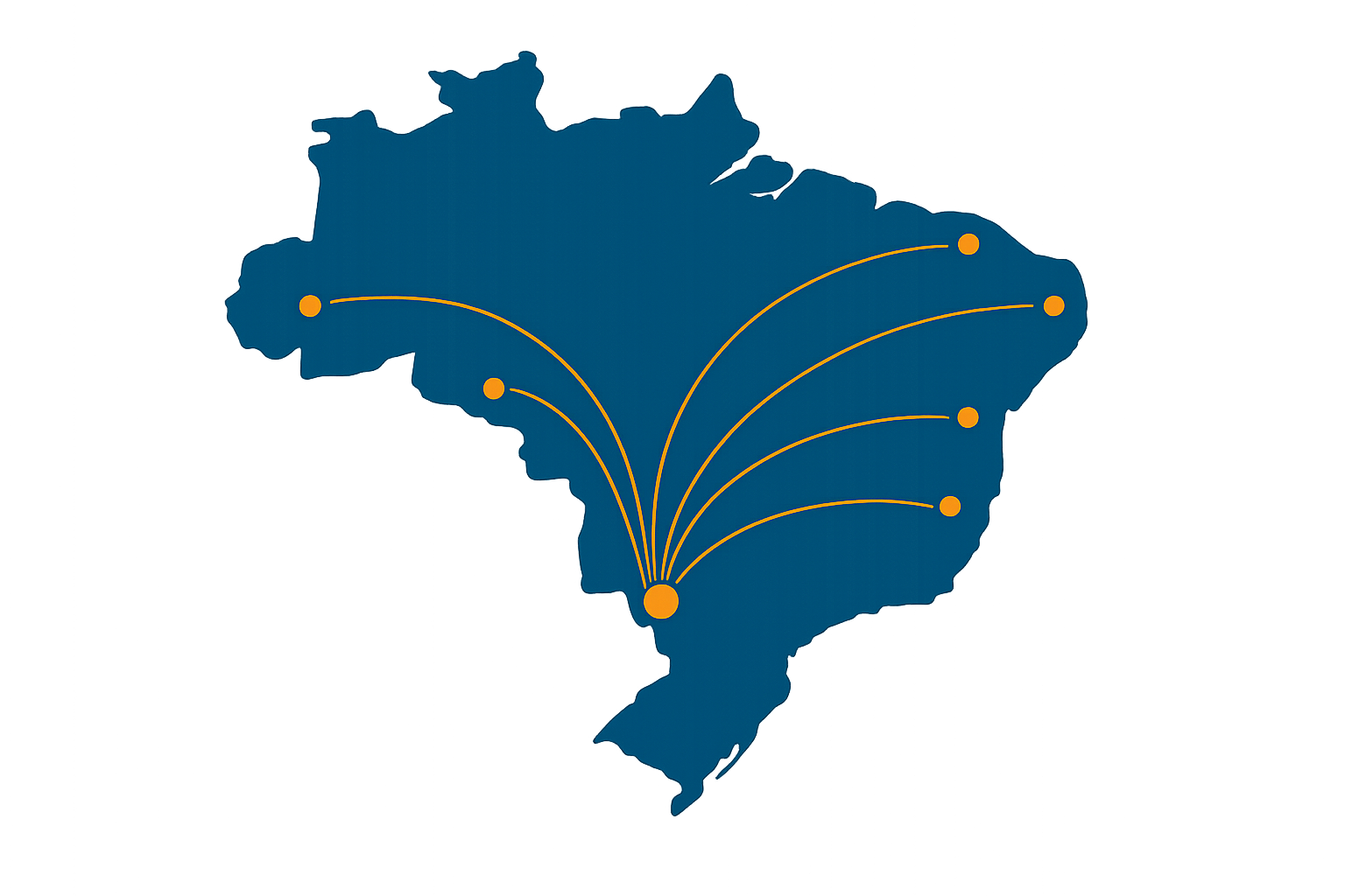 Rotas da Carrar saindo de Curitiba para todo o Brasil